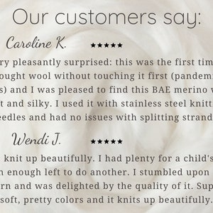 100% Extrafine Merino Wool: 5 Bulky Weight Roving Yarn, Cuddly, Strong & Super Soft for Next to Skin Winter Knits. Bae Mon Amour image 10
