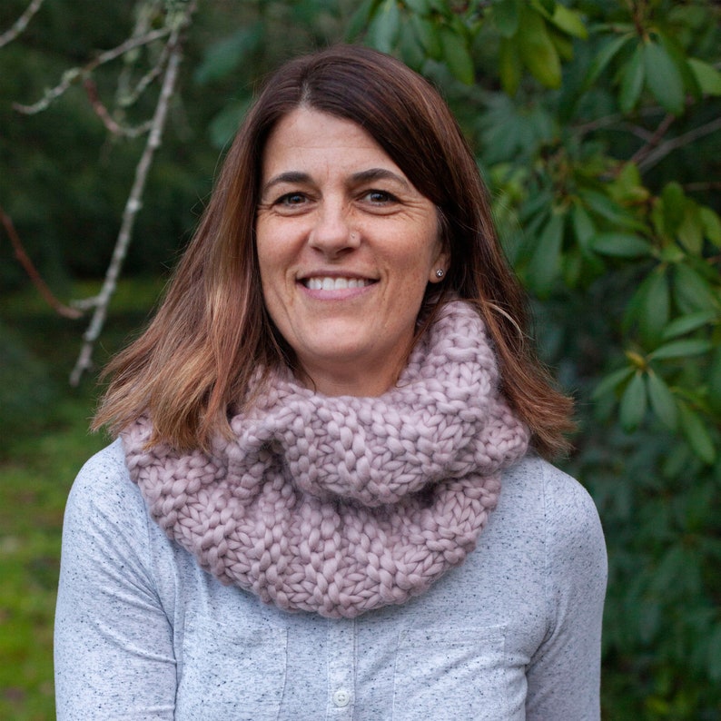 Chunky Merino Cowl Knitting Kit Incl. Super Soft, Cozy 100% Merino Wool ...