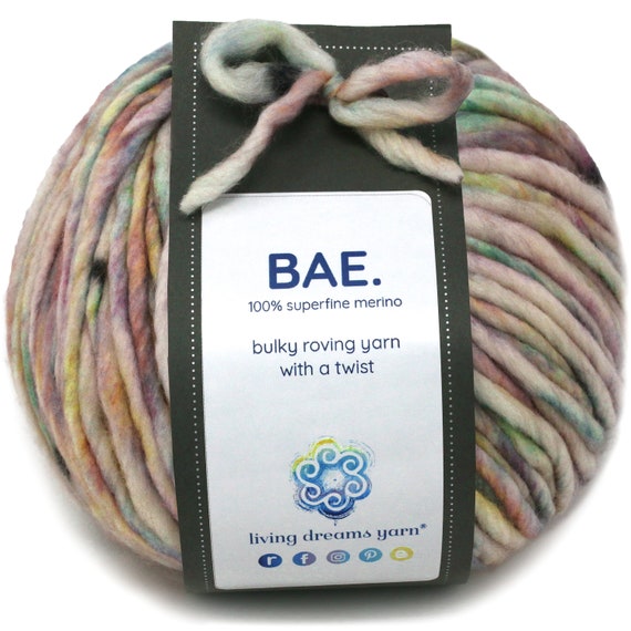 Buy 100% Extrafine Merino Wool: 5 Bulky Weight Roving Yarn, Cuddly, Strong &  Super Soft for Next to Skin Winter Knits. Bae Baby Carriage Online in India  