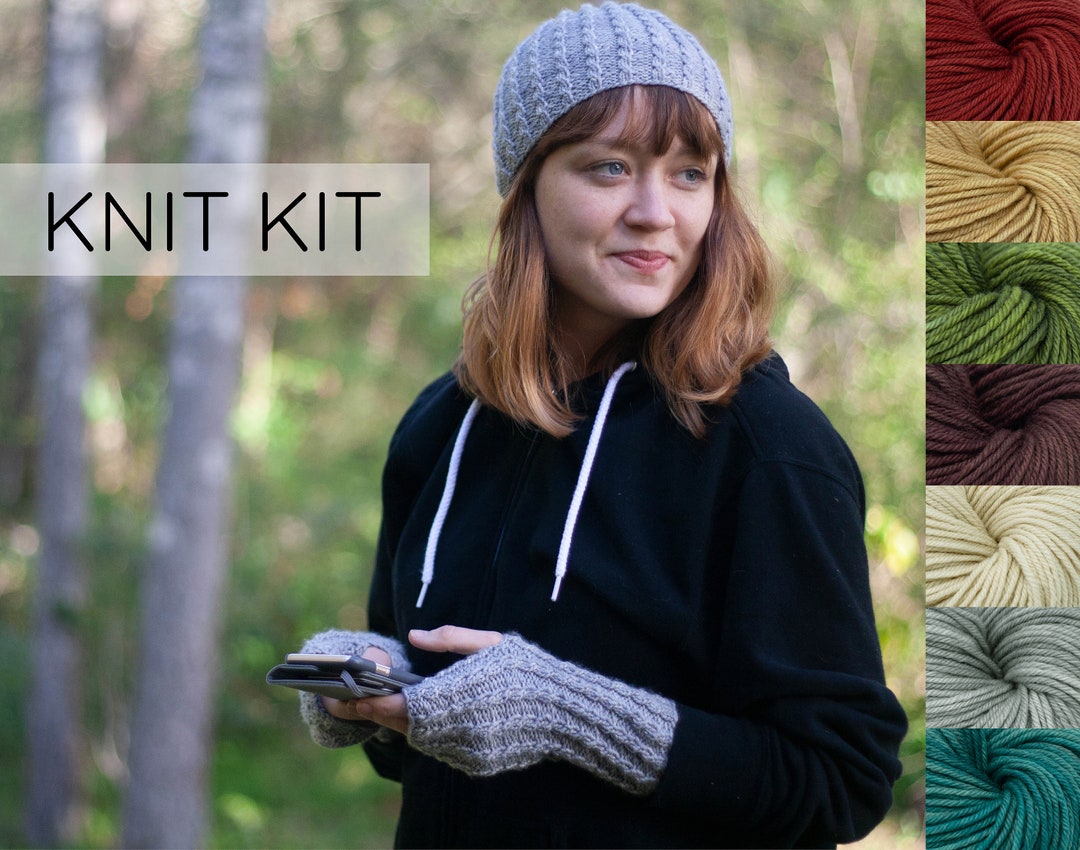 Knot A Knitter Knit Kit, Complete Beginner Knit Kit, Get Started With  Knitting, Everything You Need to Learn Knit, Stockinette, Rib and Moss 