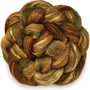 Silk Merino Fiber: Rich Colors, Sublime Softness, United States Hand Dyed Roving, Spinning, Felting, Weaving, Textiles. Magical - Dragon