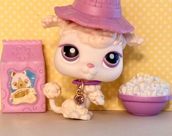 Authentic Vintage Littlest Pet Shop Poodle Dog No. 390