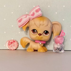 Authentic Vintage Littlest Pet Shop Spaniel Dog No. 26