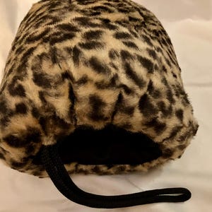 Hat Vintage- Flapper Leopard Cheetah Spotted Animal Print Real Fur Hand Muff Leopard Fur Vintage Hats for Women | eBay main image 4