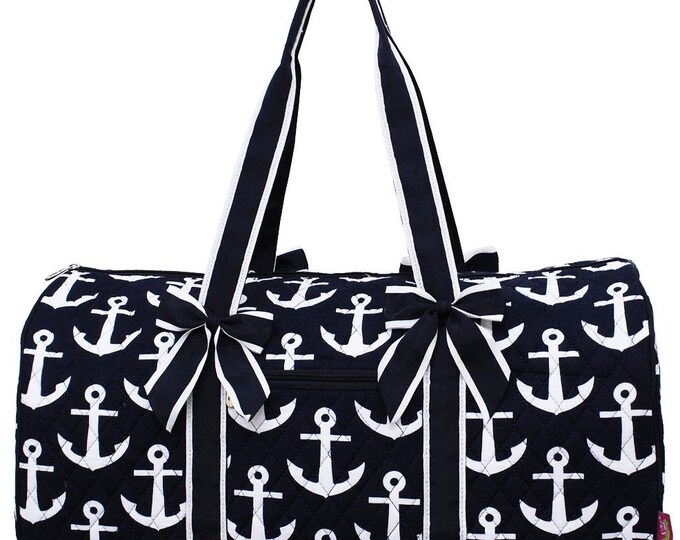 Tote Bag Quilted Duffle Bag Custom Monogramming Etsy