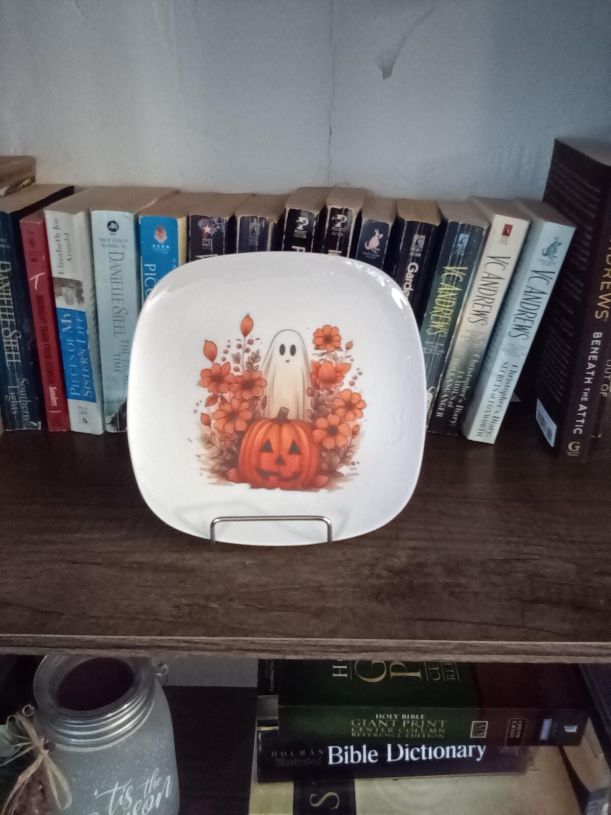 Halloween ghost plate