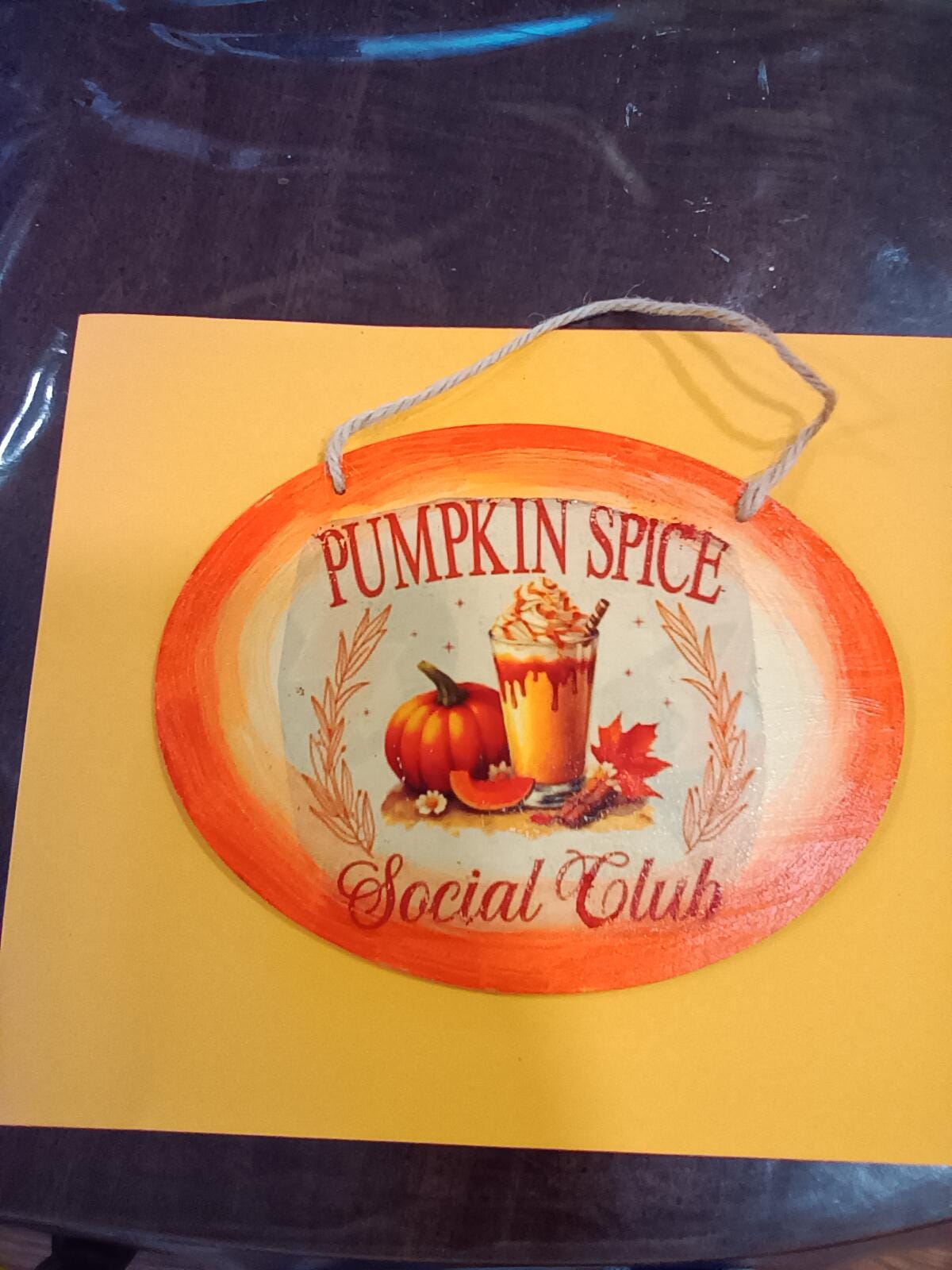 Pumpkin spice. Plaque