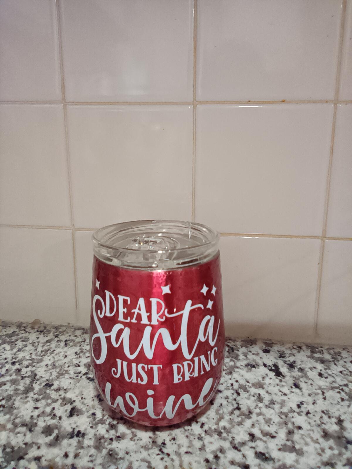 Dear Santa just bring wine tumbler - Thumbnail 2