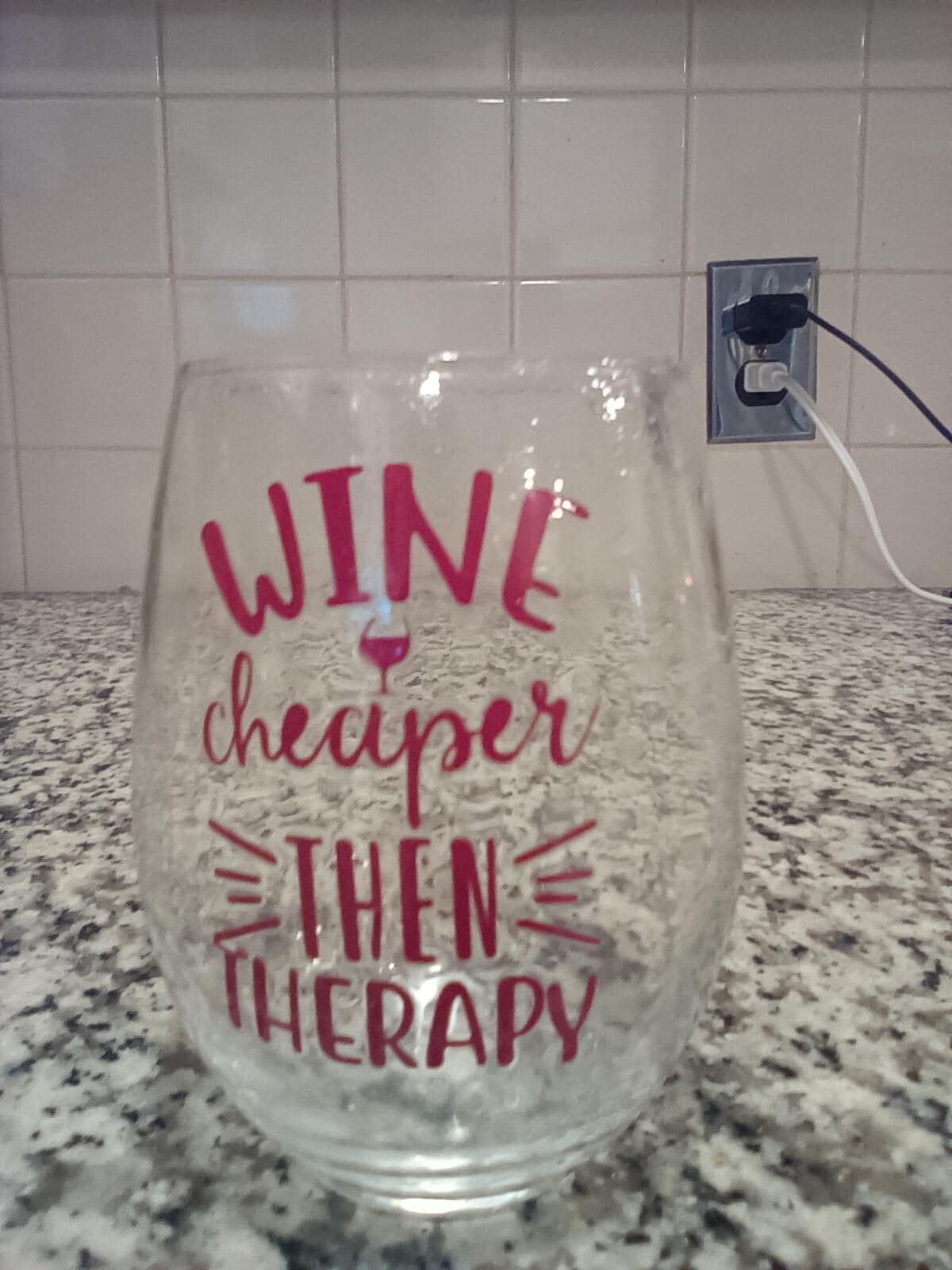 Wine is cheaper then therapy wine tumber - Thumbnail 2