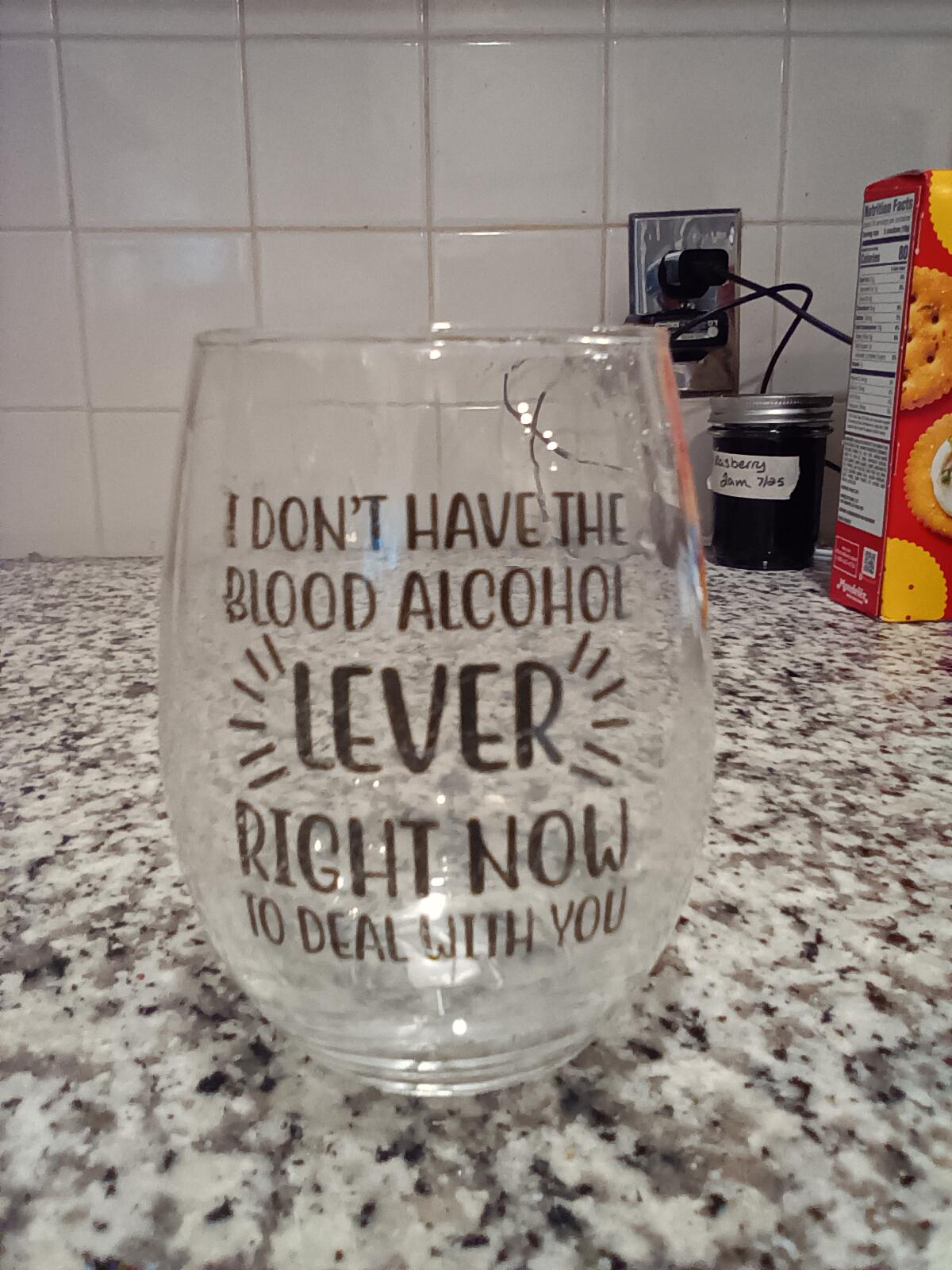 I don't have the blood lever to deal with you