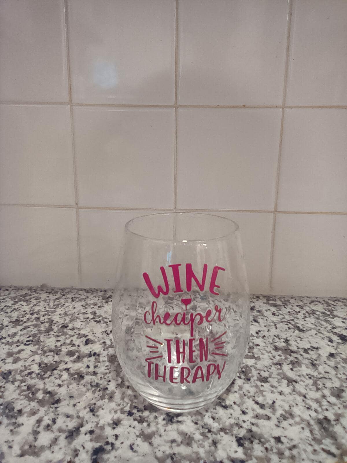 Wine is cheaper then therapy wine tumber