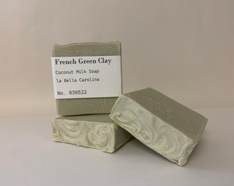 French Green Soap Clay Soap Unscented Soap All Natural Soap - Etsy