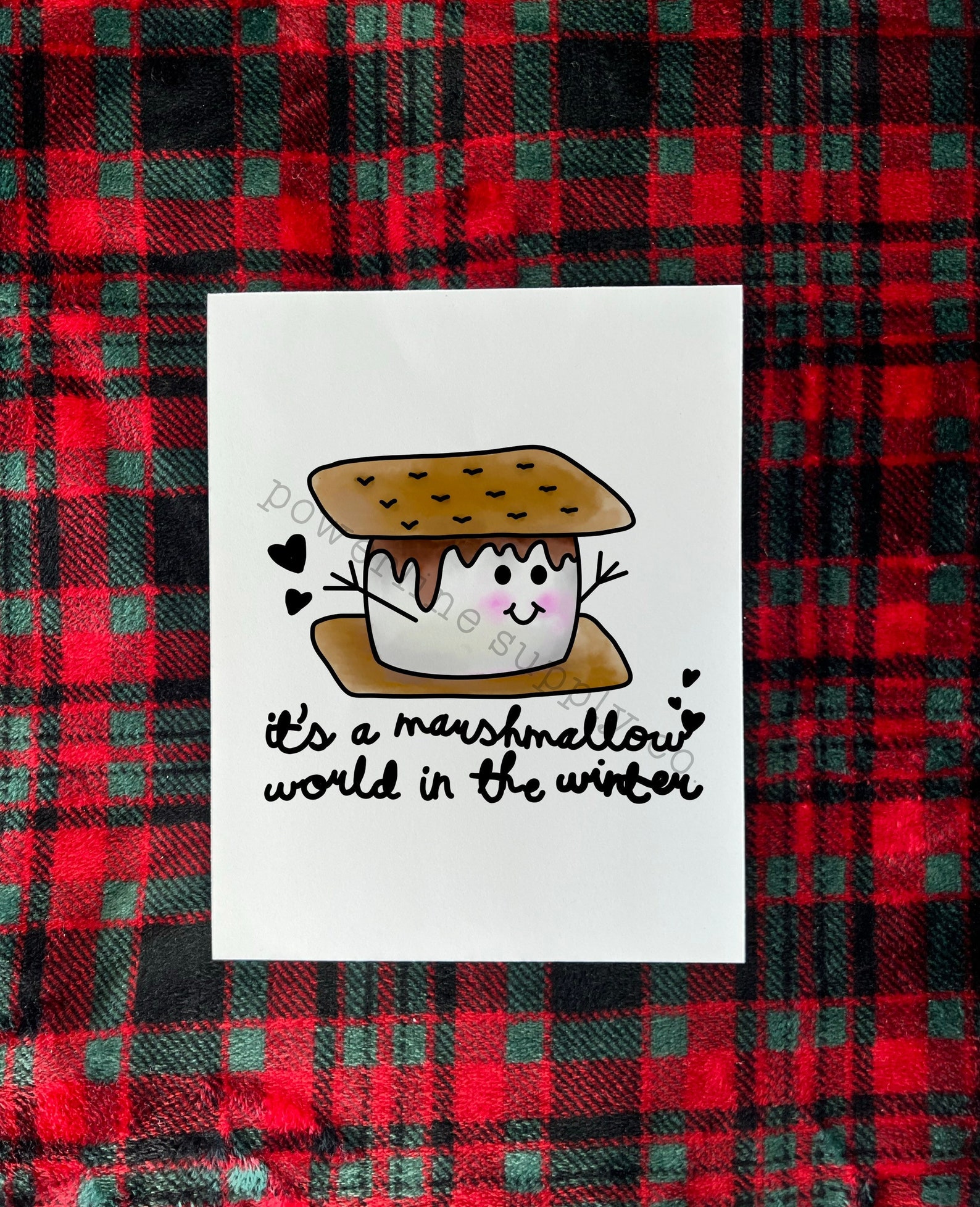 It's A Marshmallow World in the Winter Smores Art Print - Etsy