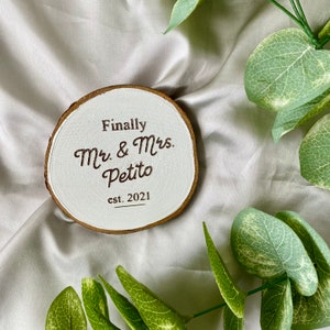 Personalized Wedding Date Magnet | Wedding Gift, Newlywed Present, Bride to Be Gift, Cute Bridal Shower Gift, Just Married, Anniversary