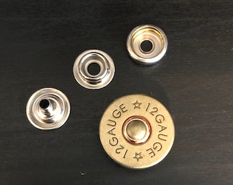 12 Gauge Shotgun Shell Line 24 Snap 1/4" Post