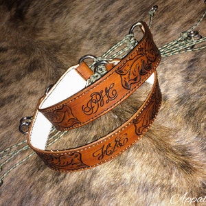 Floral Custom Leather & Paracord Game Strap