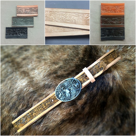 Custom Unisex Wildlife Leather Belt - Etsy display picture 1