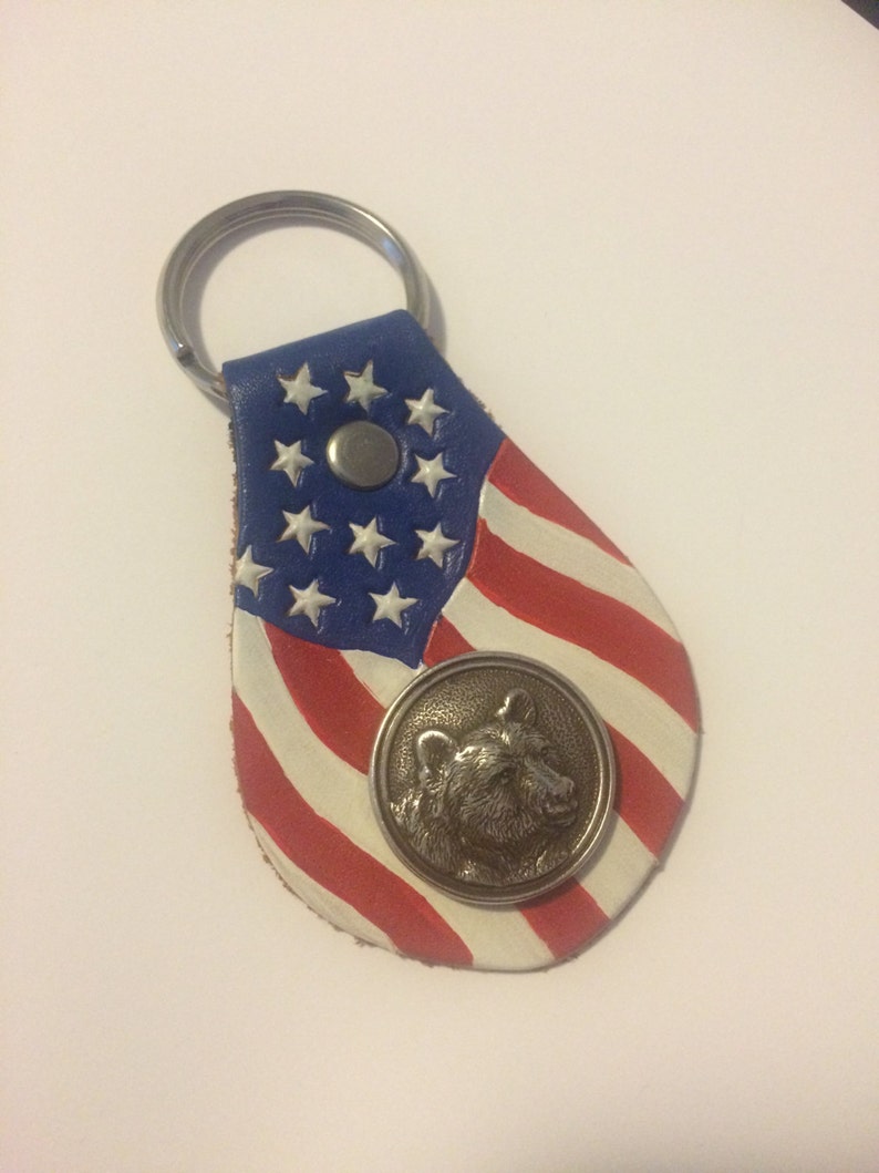 United States of America Flag Keyring