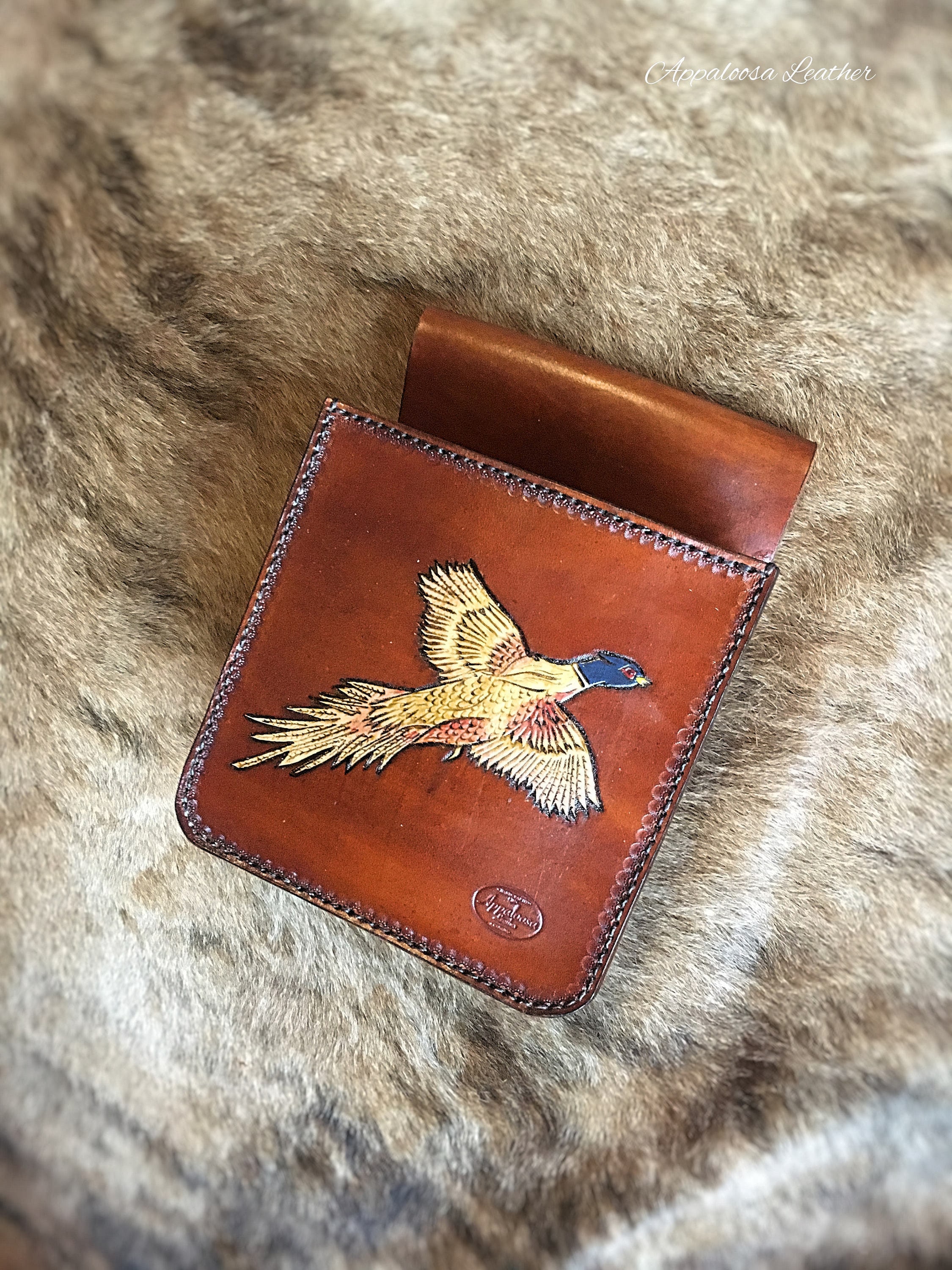 personalized leather shell bag