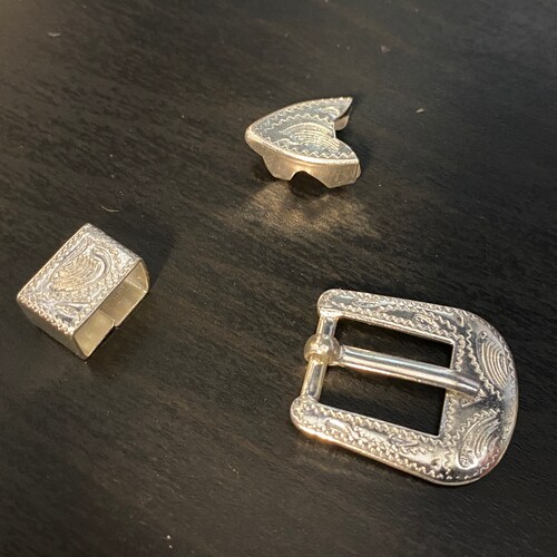 Hat Band Buckle Set 3/8 Silver Plate BS3HS Set of 3 Etsy