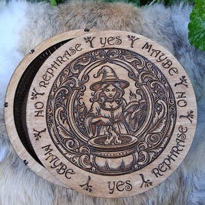 Witch Pendulum Board Box /Altar Tile/Divination Tool