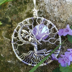Purple Fairy Tree of Life Pendant / Junior Tree of Life Jewelry