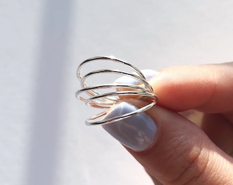 Minimalistischer Ring, Silberring stapelbar, Silber Ring stapelbar, zierlicher Ring, zierlicher Ring, Silberring, zierlicher Schmuck