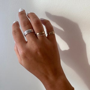 Thin Gold Pinky Ring, 14k Gold Filled Ring, Band Ring, Waterproof Ring, Gold Stacking Ring, Minimal Pinky Ring, Gold Filled Pinky Ring image 8