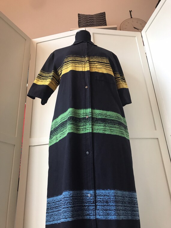 VUOKKO Vintage 70's Black / Multicoloured Chemisie