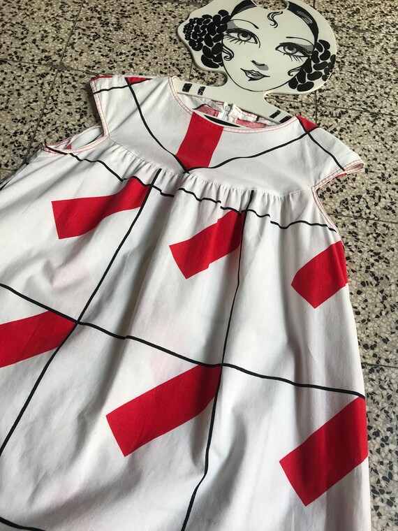 Vintage Finnish 60’s 70’s A-line Cotton Sun Dress… - image 9
