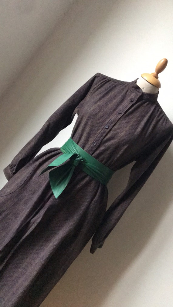 Vintage YSL Wool Smock Shift dress / 70’s 80’s Str