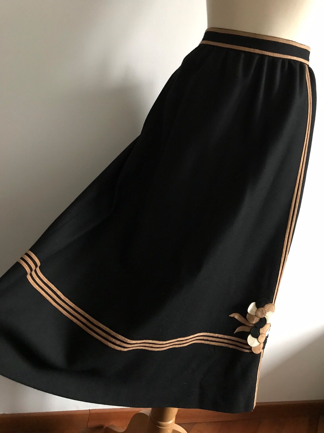 1970s Candy Colored Midi Skirt main image 0