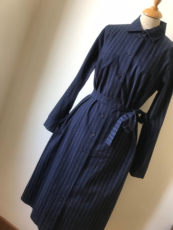 Vintage 70s 80s Marimekko Deadstock Midi Shirt Dress / Utility 