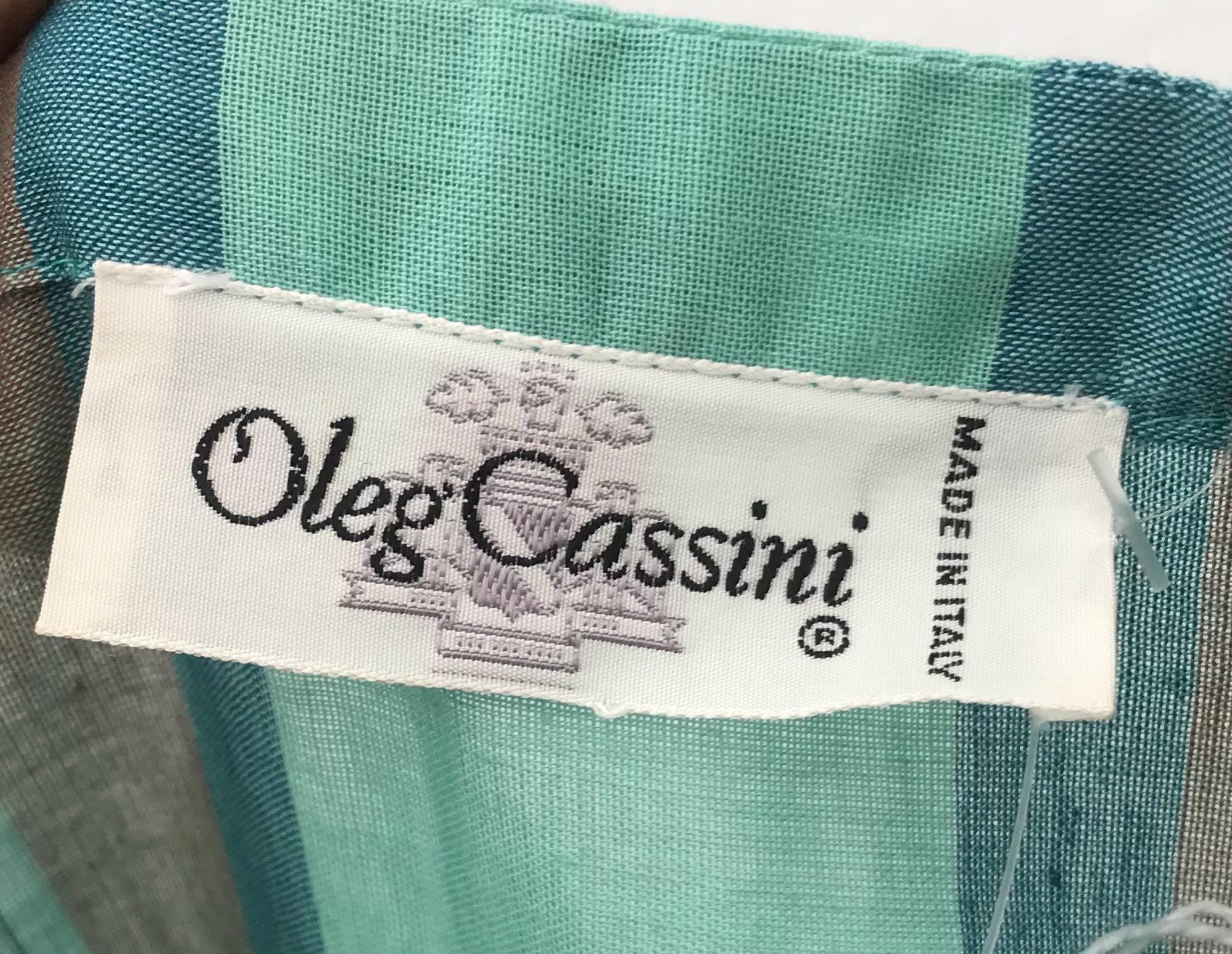 ヴィンテージ 60 年代/70 年代 Oleg Cassini ストライプ 