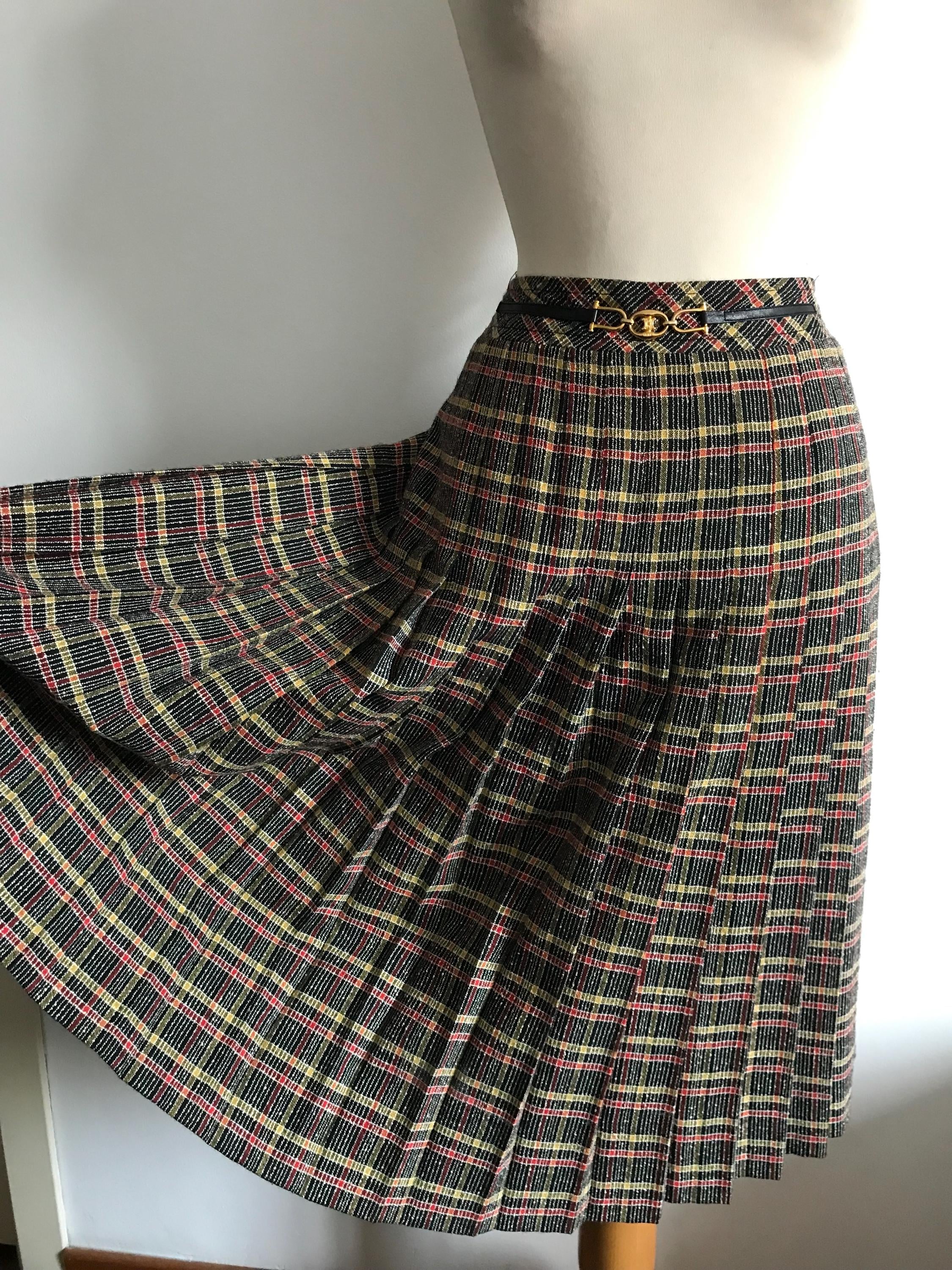 Celine Red Skirt - Etsy