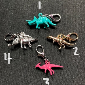 Dinosaur Badge Charm