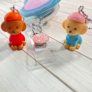 Cute Puppy Badge Reel Charm