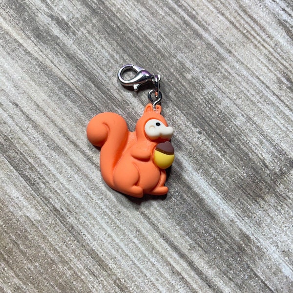 Squirrel Badge Reel Charm