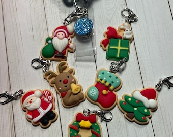 Christmas Cookies Badge Reel Charm 