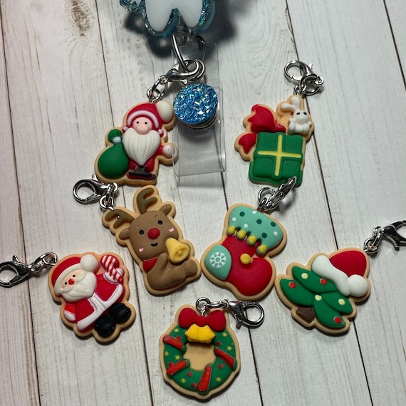 Christmas Cookies Badge Reel Charm