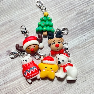 Winter Characters Badge Reel Charm