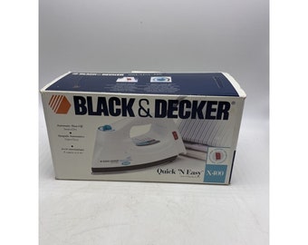 Black & Decker Iron Quick 'N Easy X400 Steam Auto Off NEW Vintage 1998 Box NOS