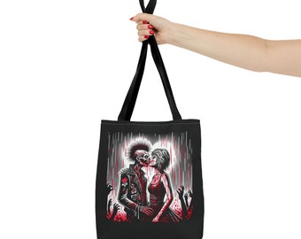 Zombie Kiss Tote Bag (AOP)