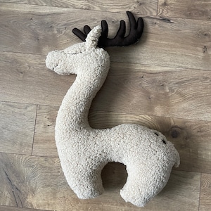 Handmade Deer Newborn Posing Pillow: Christmas Photo Prop