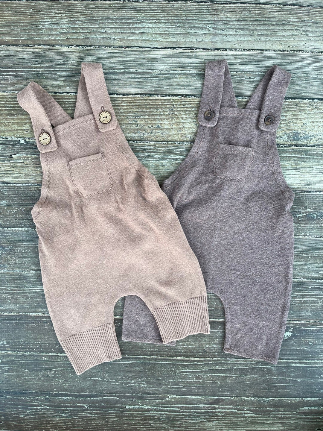 Brown Sitter Overalls, Cake Smash Boy Romper, Baby Jumpsuit, Infant Boy