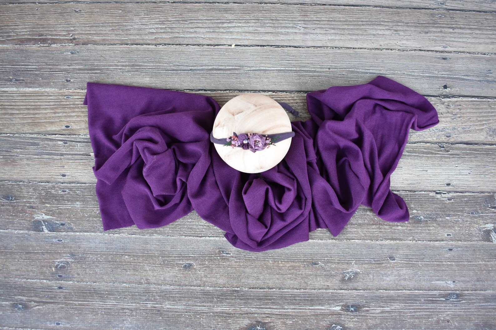 Purple Newborn Wrap Set Baby Girl Wrap Set Newborn Purple Etsy
