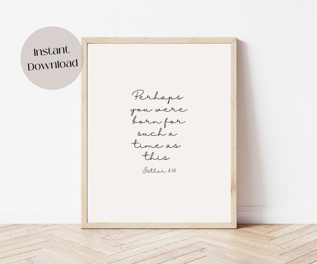 Bible Verse Nursery Wall Art Print, Printable Wall Art, Christian Wall