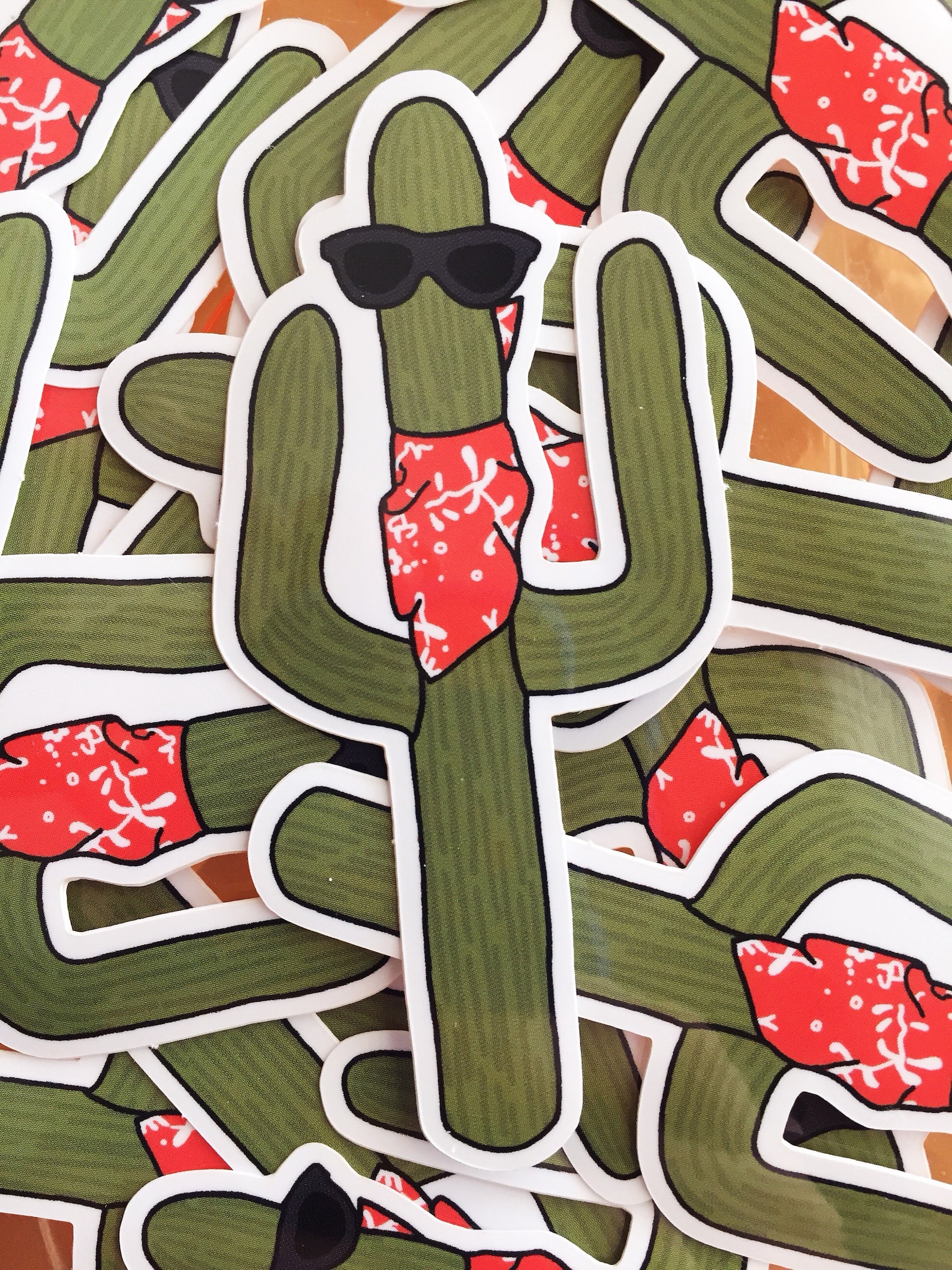 Cactus Antenna Buddy Sticker Etsy