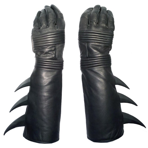 Leather Superhero Gloves Etsy