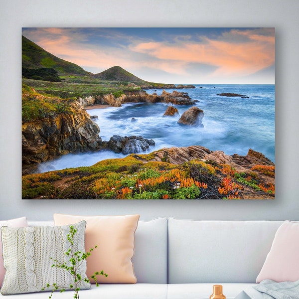 Big Sur Photography, California Coast, Large Ocean Photo, Seascape Wall Decor, Garrapata State Beach, Carmel Coastline, Rocky Nautical Print